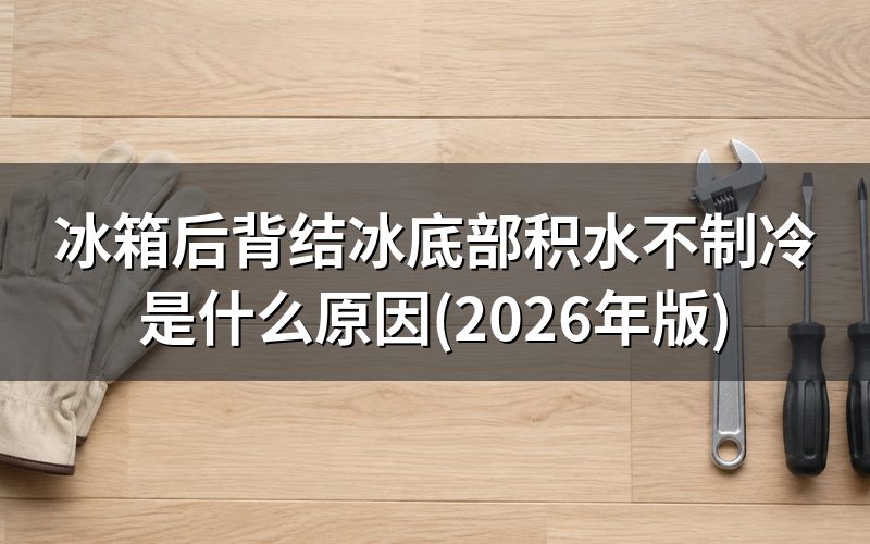 冷藏室结冰积水,到底是哪种情况