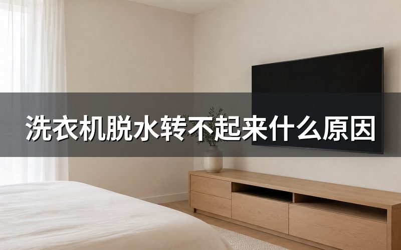 洗衣机脱水不转动,先看放得平不平