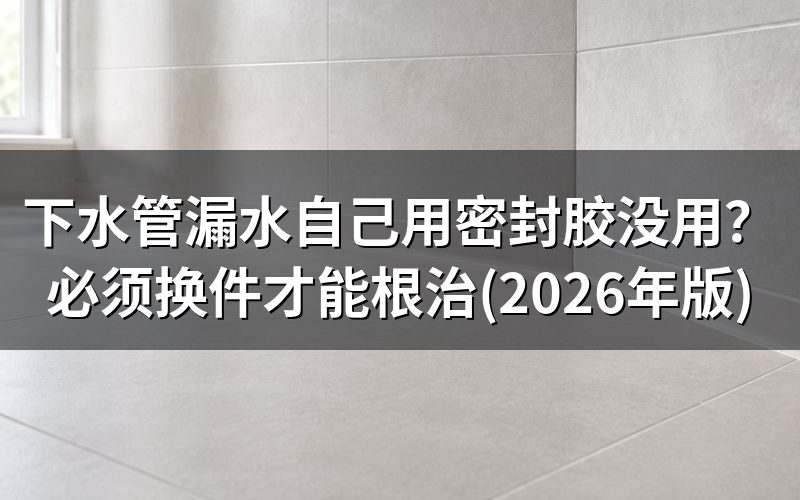 下水管漏水的几种常见表现