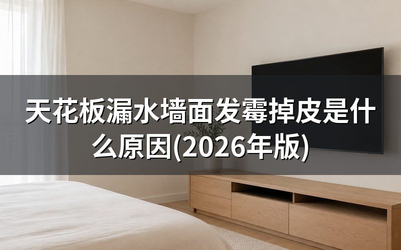 墙面发霉掉皮,先分是渗水还是管道漏