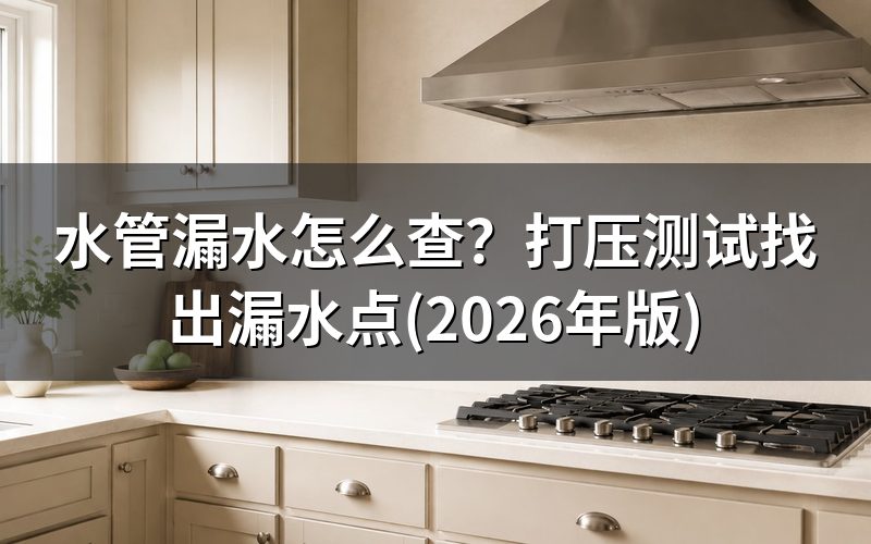 漏水现象怎么区分