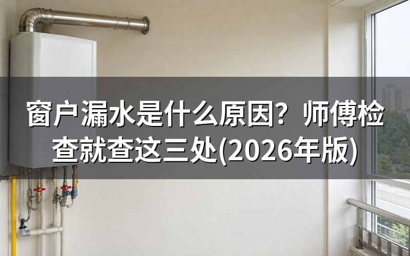 窗户漏水怎么区分是哪一种?