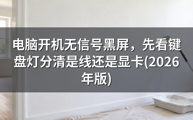 键盘大小写灯亮,显示器无信号,问题出在哪?