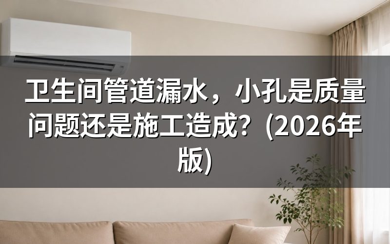 漏水现象怎么区分