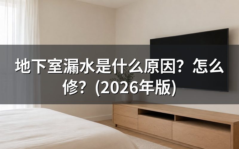 地下室漏水的几种表现,怎么区分