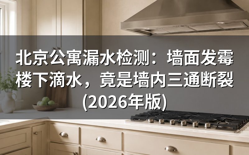 现象怎么区分：暗漏和防水渗漏是两码事