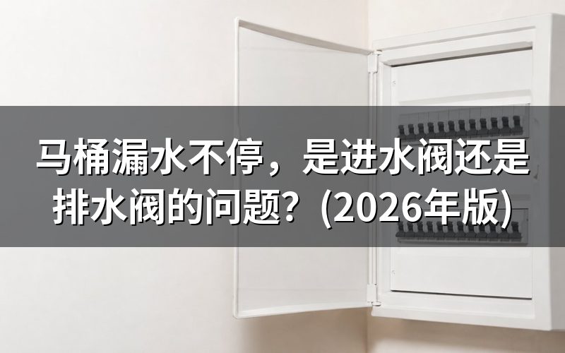 漏水还是上水不停?先分清现象