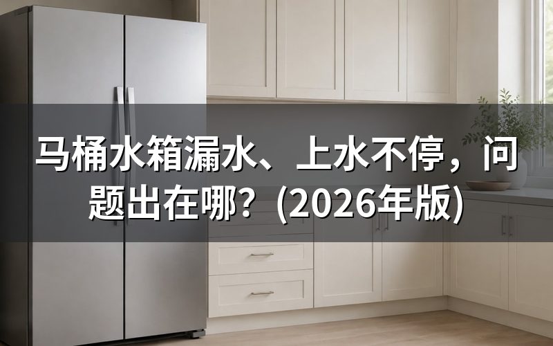漏水还是上水不停?先分清两种表现