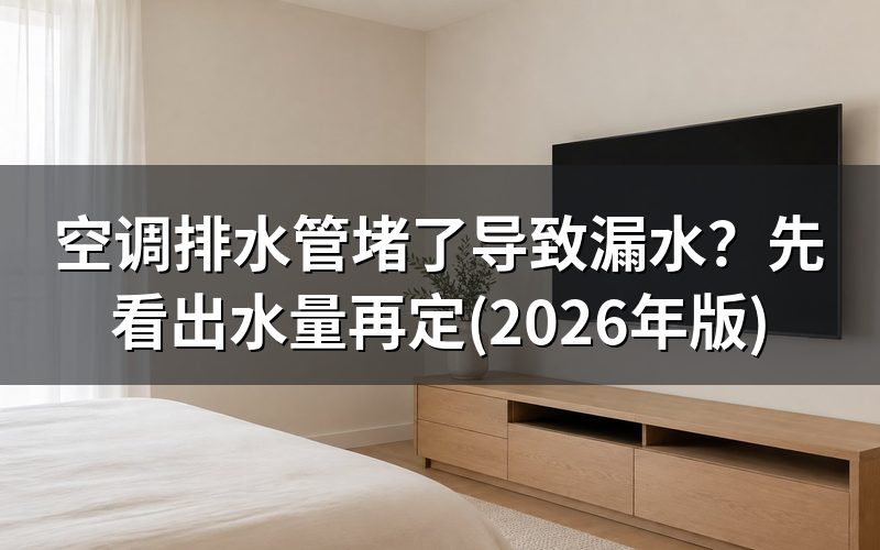 先分清:漏水、不制冷、费电,是不是一个原因