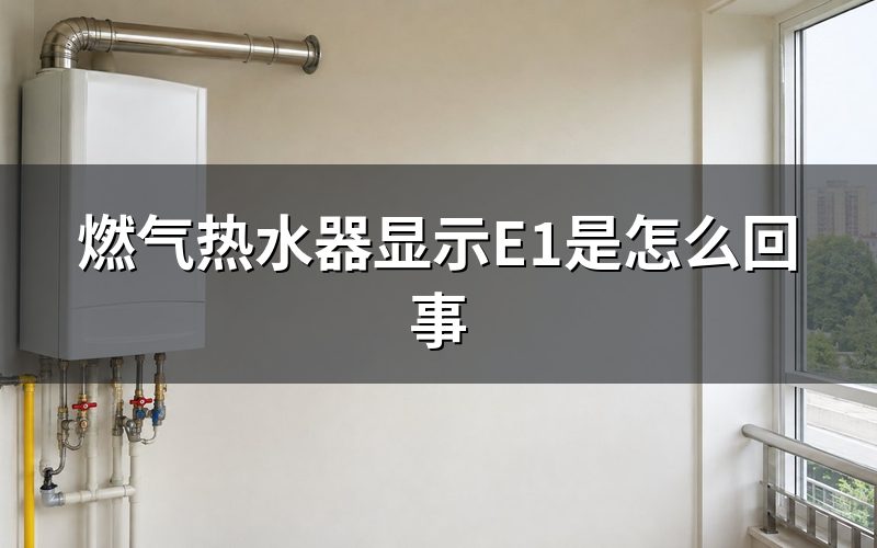 灶具能打着火,燃气热水器显示e1怎么处理
