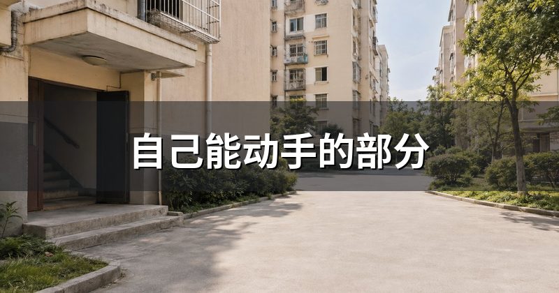 自己能动手的部分