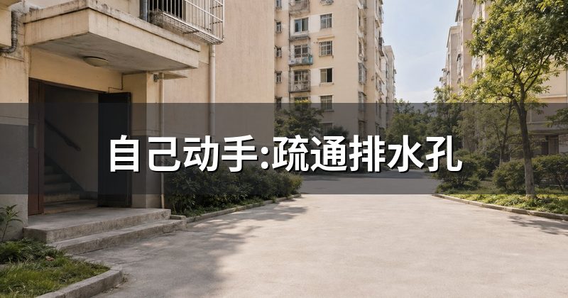 自己动手:疏通排水孔