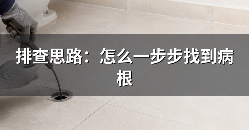 排查思路:怎么一步步找到病根