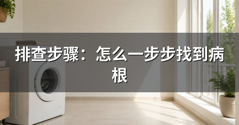 排查步骤:怎么一步步找到病根