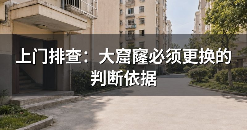 上门排查:大窟窿必须更换的判断依据