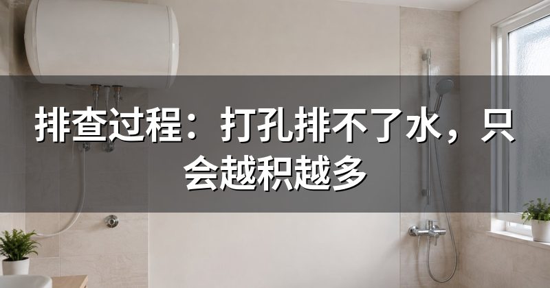 排查过程:打孔排不了水,只会越积越多