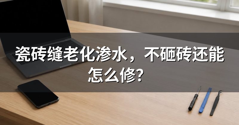 瓷砖缝老化渗水,不砸砖还能怎么修?