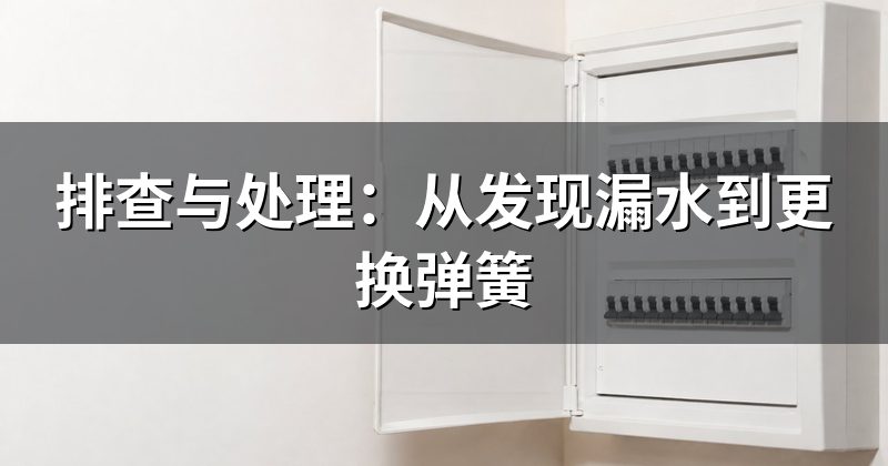 排查与处理:从发现漏水到更换弹簧