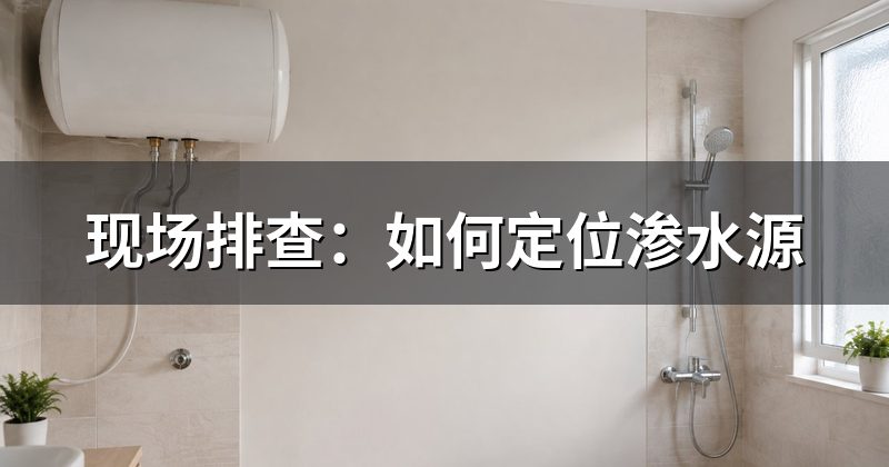 现场排查:如何定位渗水源