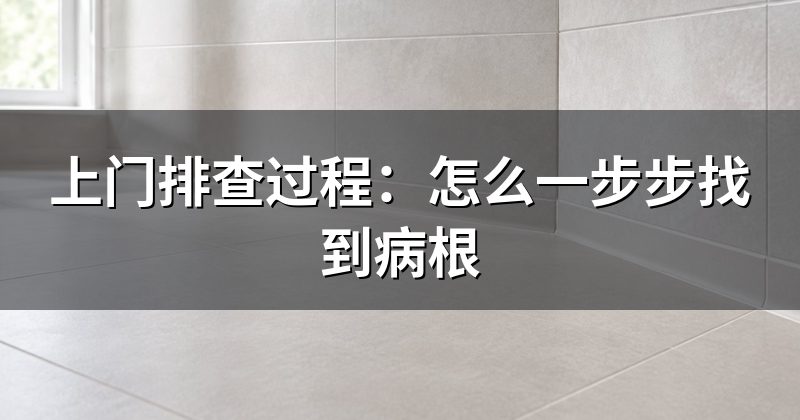 上门排查过程:怎么一步步找到病根