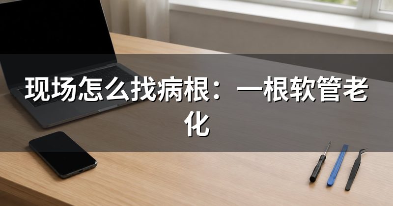 现场怎么找病根:一根软管老化