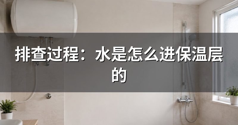 排查过程:水是怎么进保温层的