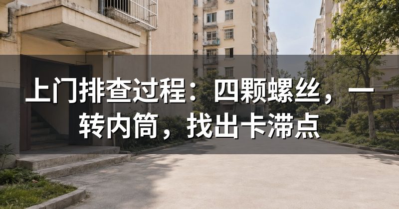 上门排查过程:四颗螺丝,一转内筒,找出卡滞点