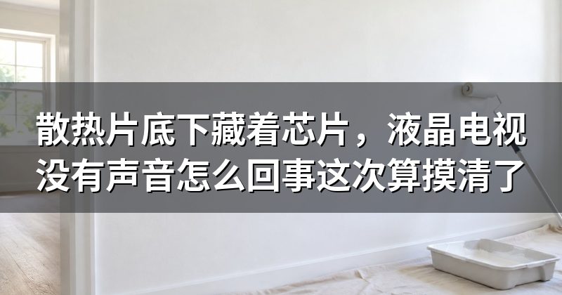散热片底下藏着芯片,液晶电视没有声音怎么回事这次算摸清了