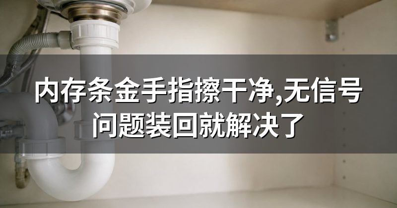 内存条金手指擦干净,无信号问题装回就解决了
