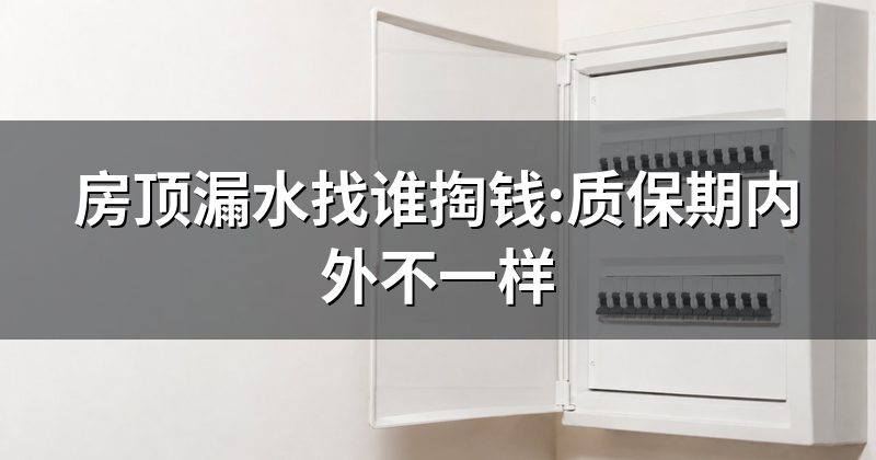 房顶漏水找谁掏钱:质保期内外不一样