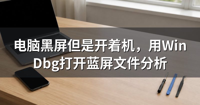 电脑黑屏但是开着机,用WinDbg打开蓝屏文件分析