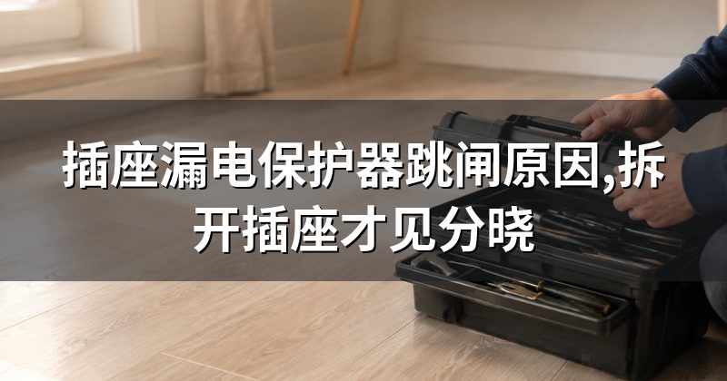 插座漏电保护器跳闸原因,拆开插座才见分晓