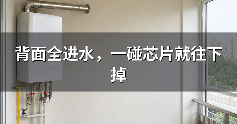 背面全进水，一碰芯片就往下掉