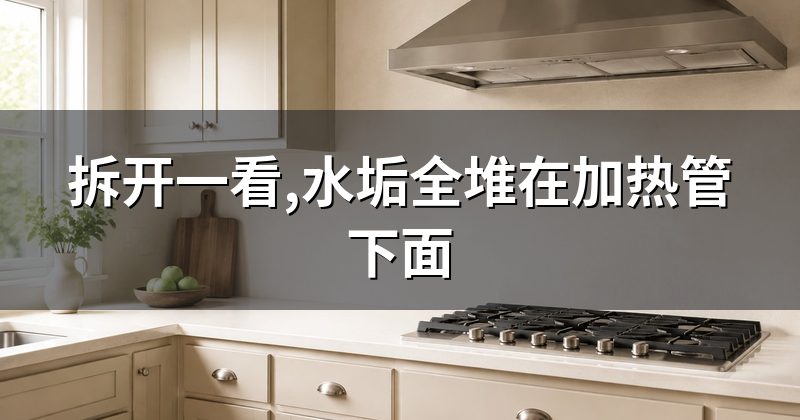拆开一看,水垢全堆在加热管下面