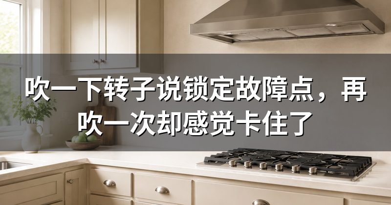 吹一下转子说锁定故障点,再吹一次却感觉卡住了